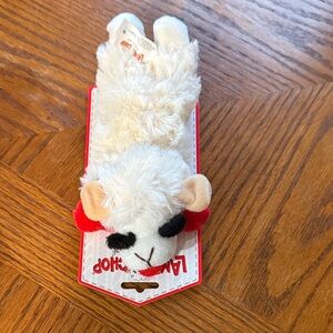 Plush Lamb Toy with Red Ears